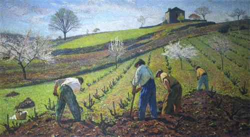Cultivation of the Vines, Henri Martin
