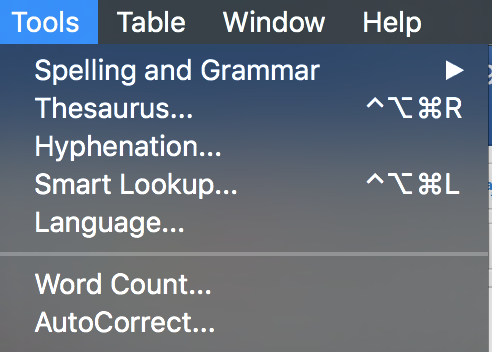 wordmenu